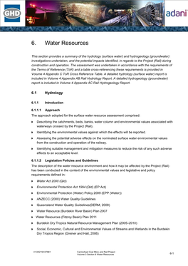 6. Water Resources