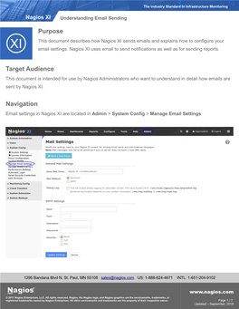 Understanding Email Sending in Nagios XI