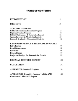 Clark County Multiple Species Habitat Conservation Plan (MSHCP), This Document Represents a Composite Final Biennium Progress Report for the Period 1999–2001