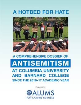 Antisemitism at Columbia University and Barnard College Since the 2016–17 Academic Year