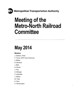 Meeting of the Metro-North Railroad Committee