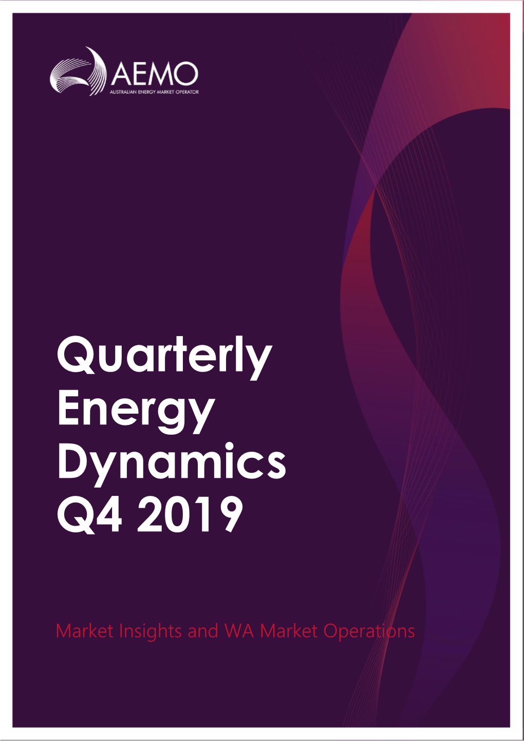 Quarterly Energy Dynamics Q4 2019
