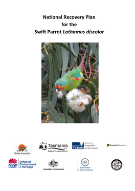 National Recovery Plan for the Swift Parrot (Lathamus Discolor)