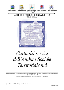Carta Dei Servizi Dell'ambito Sociale Territoriale N.5