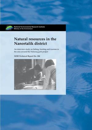 Natural Resources in the Nanortalik District