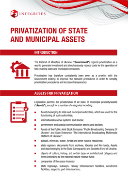 Privatization of State and Municipal Assets