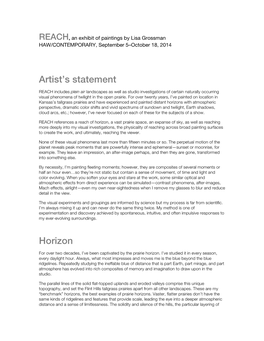 Artist's Statement Horizon