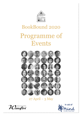 Bookbound 2020 Programme of Events