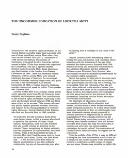 The Uncommon Education of Lucretia Mott