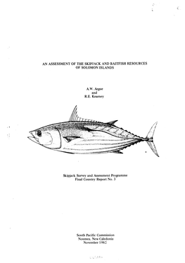 An Assessment of the Skipjack and Baitfish Resources of Solomon Islands