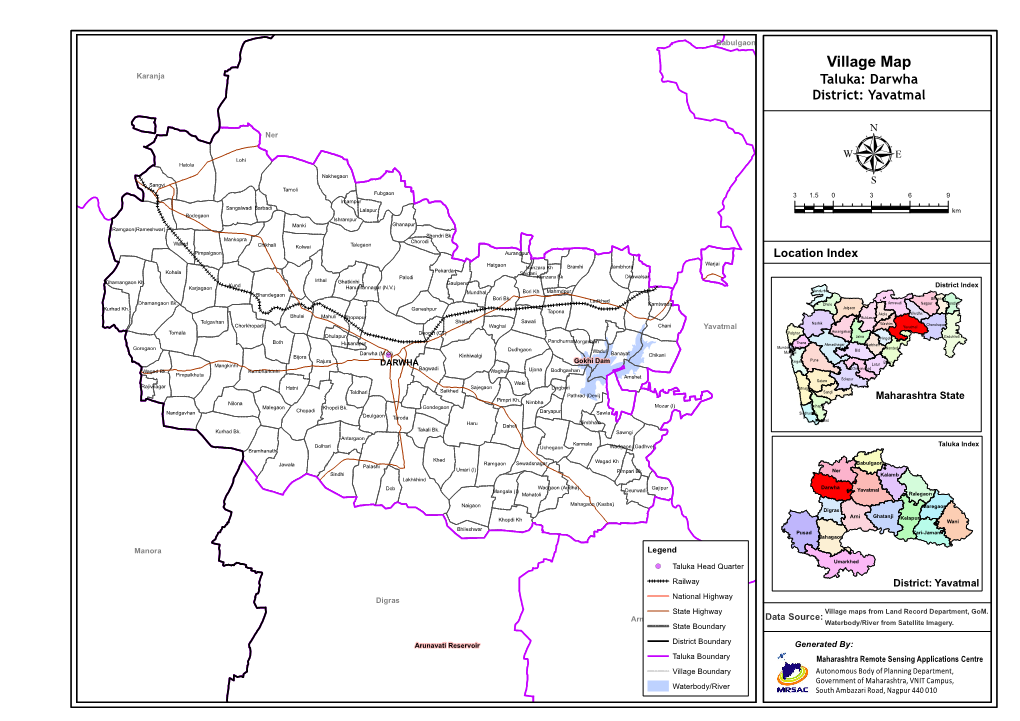 Village Map Taluka: Darwha District: Yavatmal