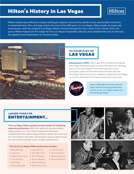 Hilton's History in Las Vegas