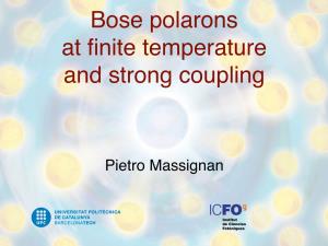 Bose Polarons at Finite Temperature and Strong Coupling