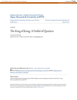 The King of Kong: a Fistful of Quarters Gordon B