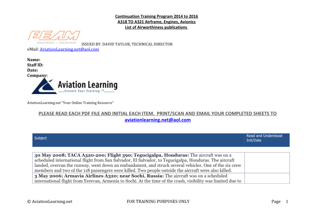 Aviationlearning.Net Your Online Training Resource s1