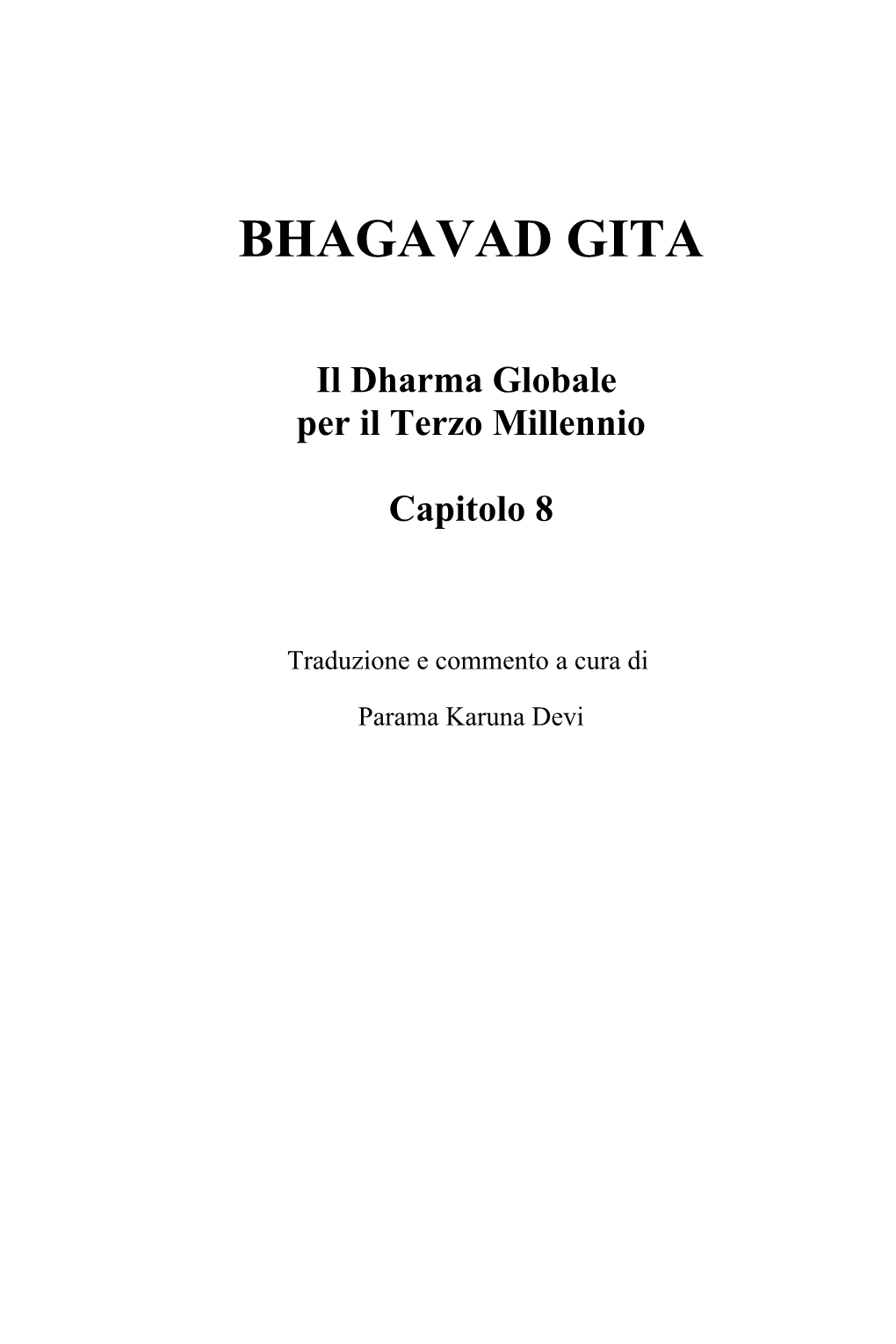 Bhagavad Gita