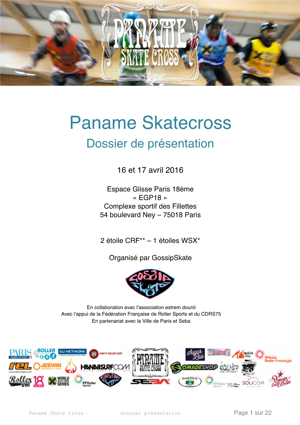 Paname Skatecross Dossier De Présentation