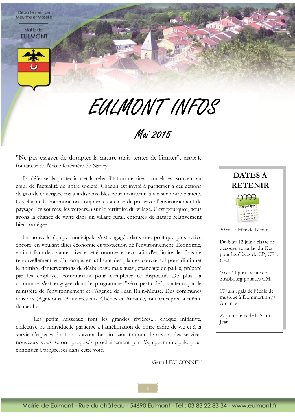 EULMONT INFOS Mai 2015