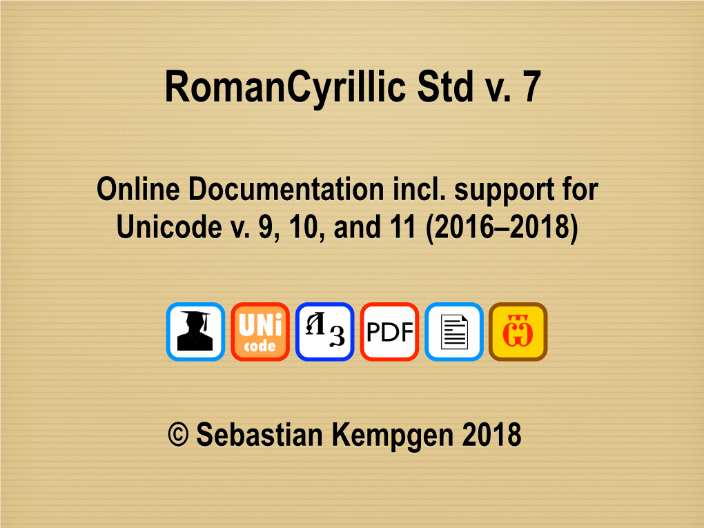 Romancyrillic Std V