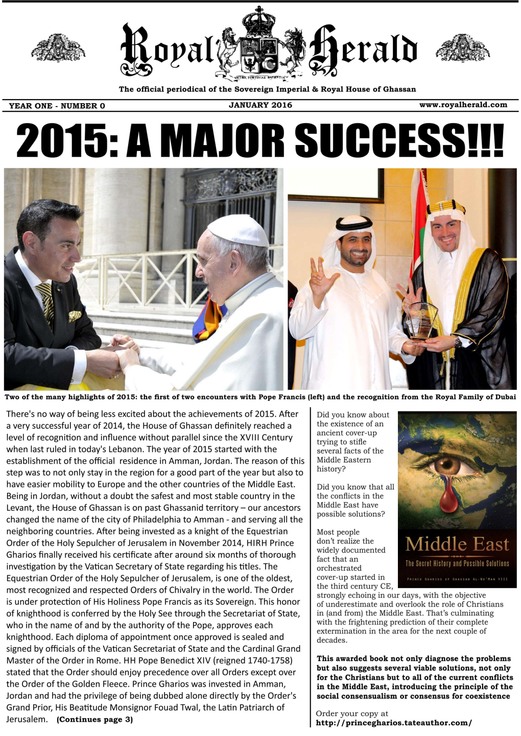 Royal Herald Number 0 January 2016