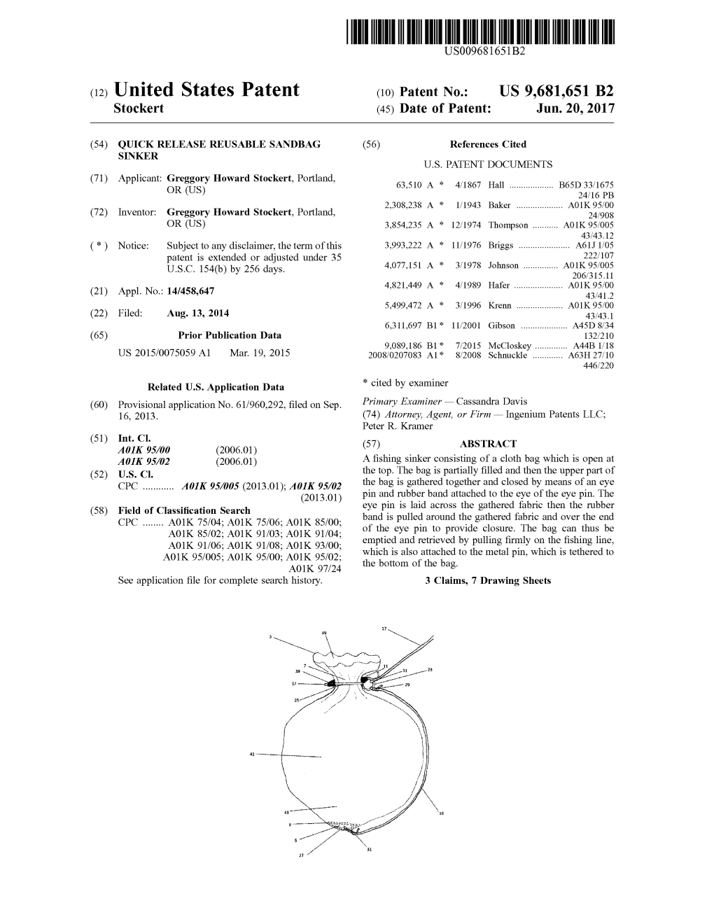 (12) United States Patent (10) Patent No.: US 9,681,651 B2 Stockert (45) Date of Patent: Jun