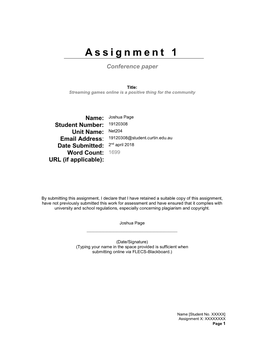 Assignment 2