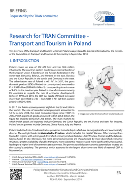 Research for TRAN Committee - Transport and Tourism in Poland
