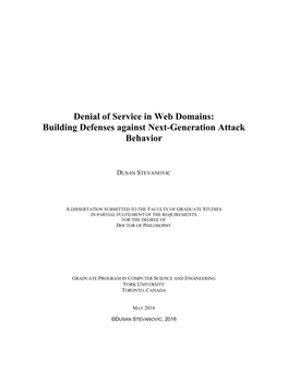 Building Defenses Against Next-Generation Attack Behavior