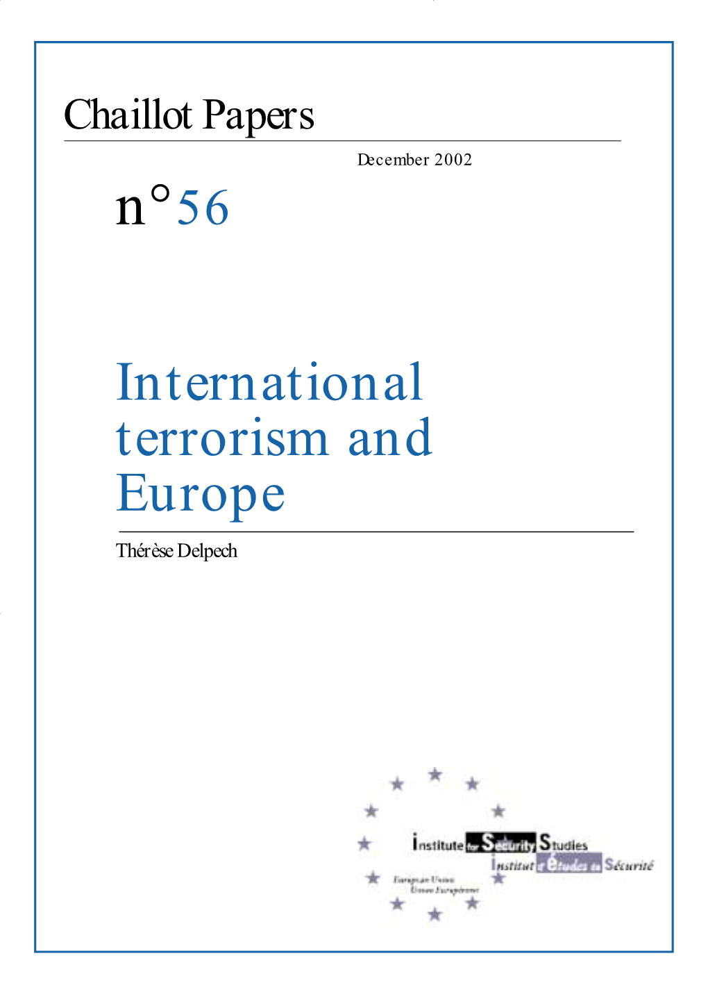 International Terrorism and Europe