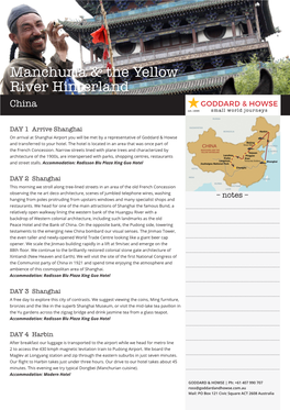 Manchuria & the Yellow River Hinterland