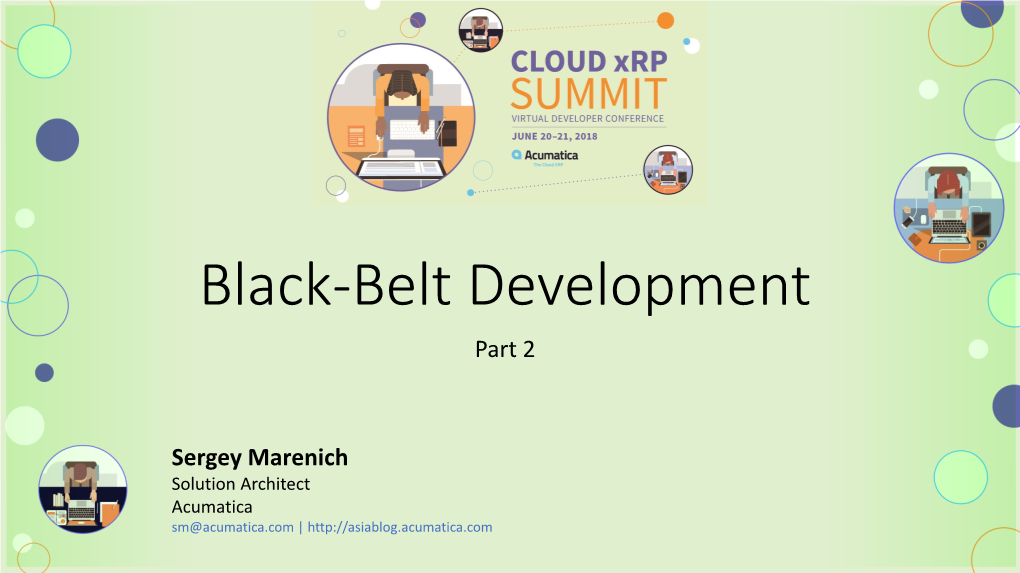 Black-Belt Development Part 2
