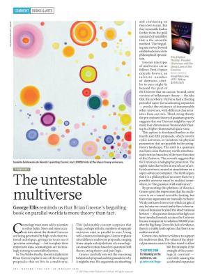 The Untestable Multiverse