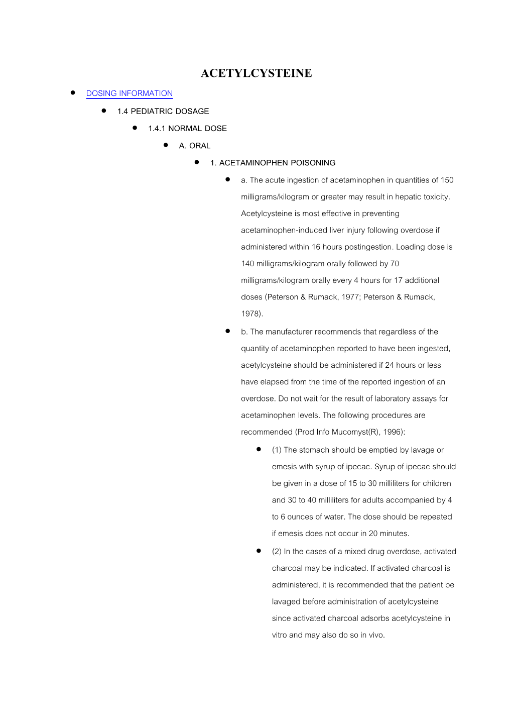 Dosing Information