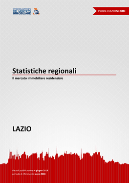 Statistiche Regionali Lazio 2019