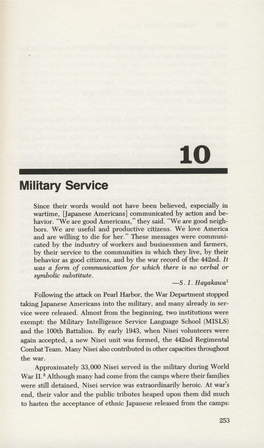 Chapter 10: Military Service