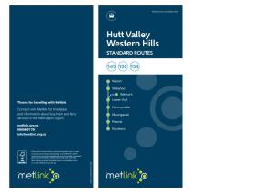 Hutt Valley Western Hills STANDARD ROUTES