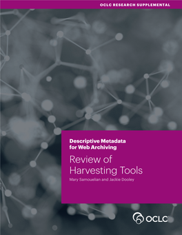Descriptive Metadata for Web Archiving: Review of Harvesting Tools