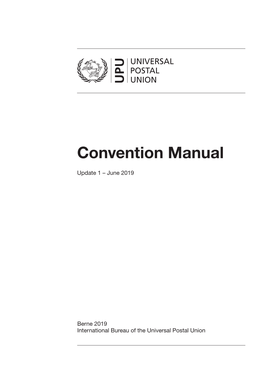 UPU Convention Manual