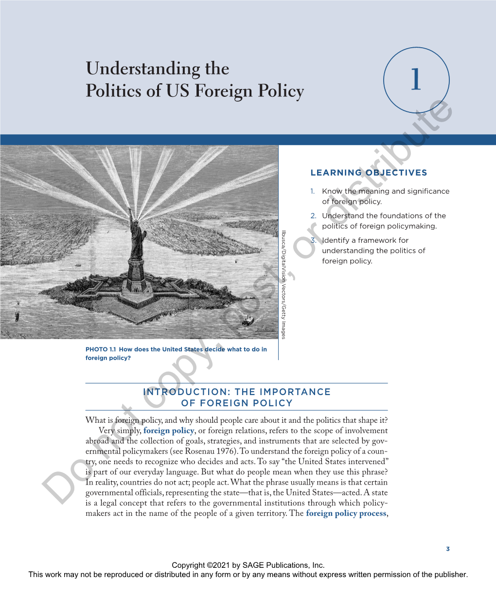 Understanding the Politics of US Foreign Policy 1