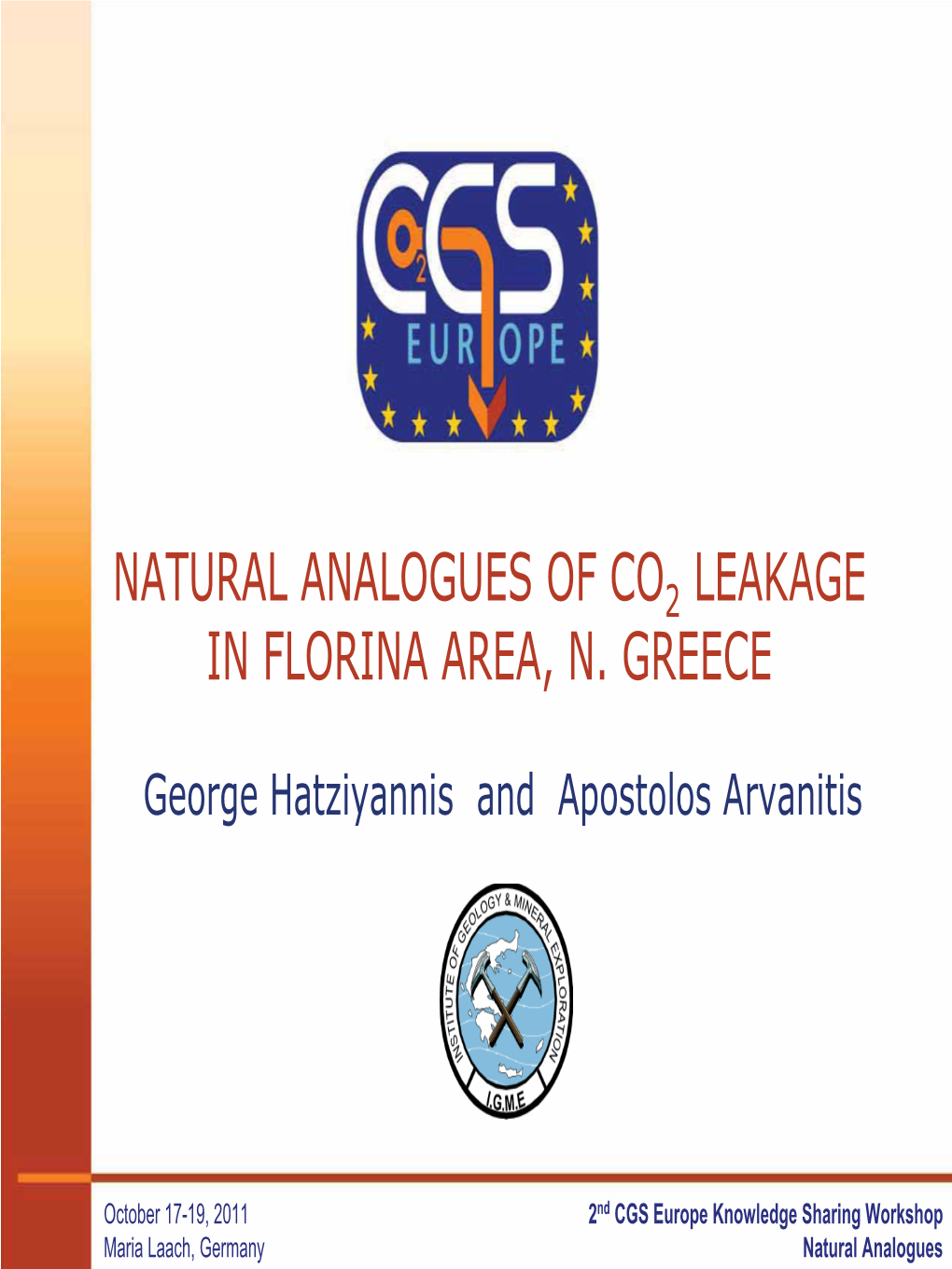 Leakage in Florina Area, N. Greece