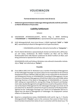 Liability Settlement