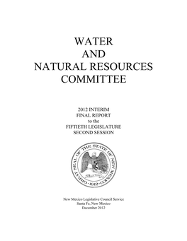 Water and Natural Resources Committee