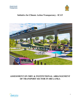 Icat Assessment on Mrv & Institutional Arrangement