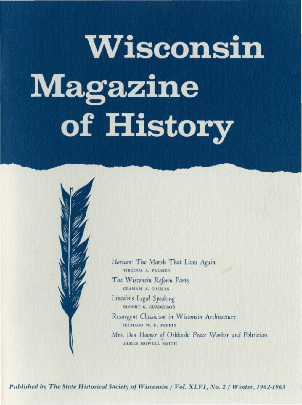 Wisconsin Magazine of History