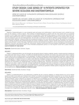 Study Design: Case Series of 19 Patients Operated for Severe Scoliosis and Diastematomyelia