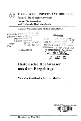 Io IW3) Historische Hochwasser Aus Dem Erzgebirge