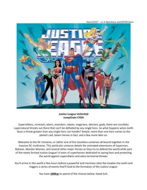 Justice League Unlimited Jumpchain CYOA Supervillains, Criminals