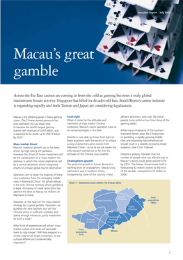 Macau's Great Gamble