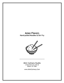 Asian Flavors Hand-Pulled Noodles & Stir Fry