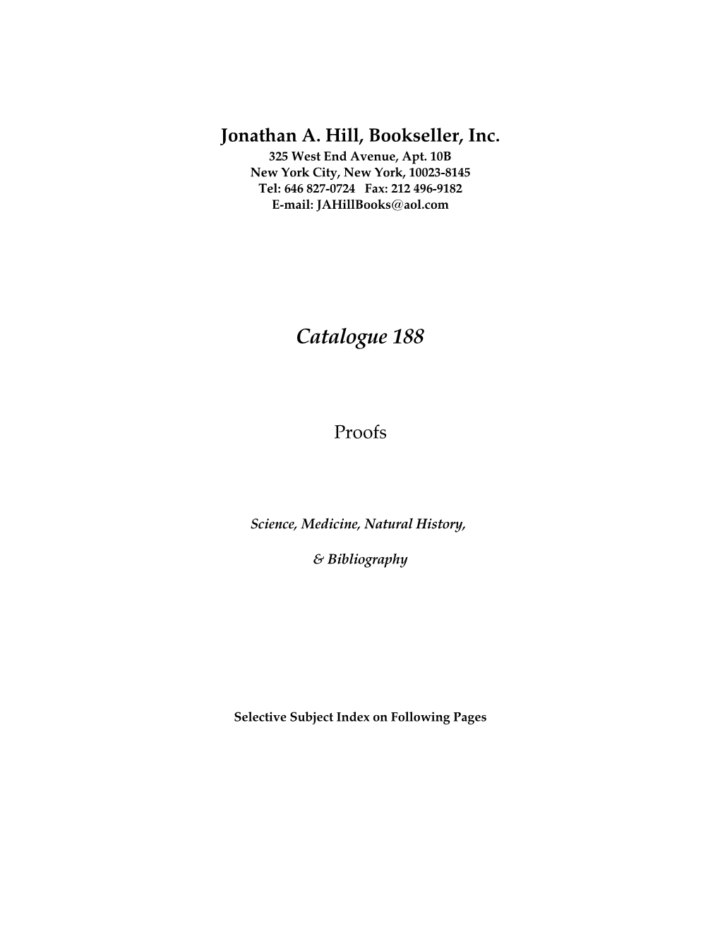 Catalogue 188